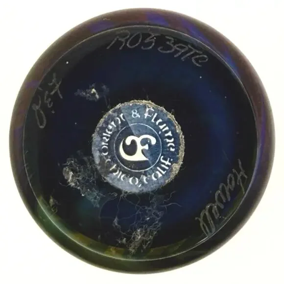 Orient & Flume Howell Vase • Iridescent Art Glass • Signed Studio Piece - Picture 4 of 9